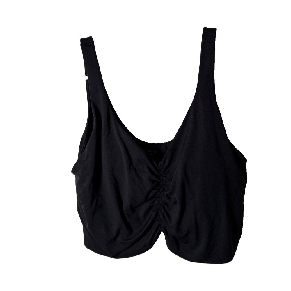 Offline by Aerie Tank Top Women's XL Black Ruched Real Me Athletic Active